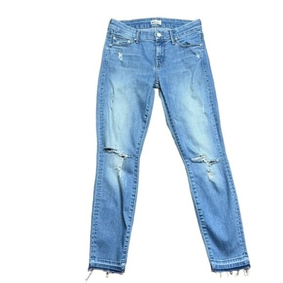 Mother The Looker Undone Hem Looker Crop Ankle Jeans Women Size 25 - Picture 3 of 11